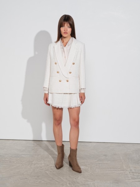 Blazer with gold buttons