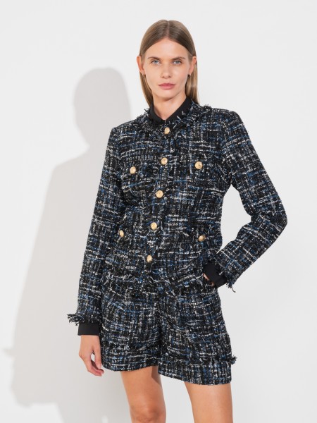 Classic blazer with gold buttons