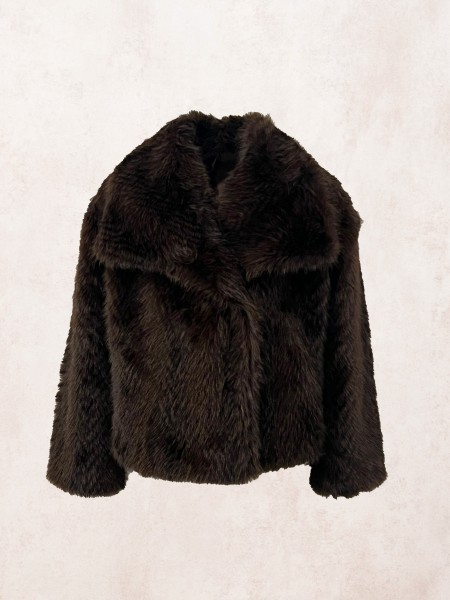 Fur effect coat