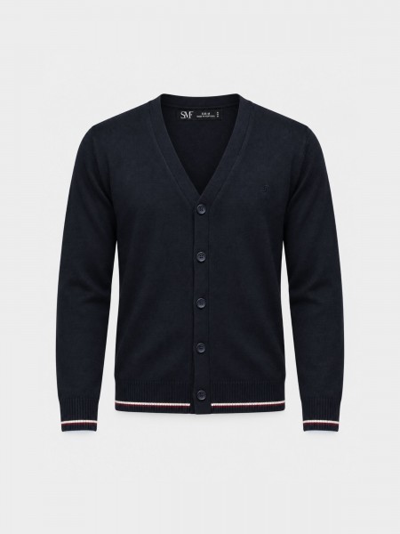 Knit cardigan with buttons