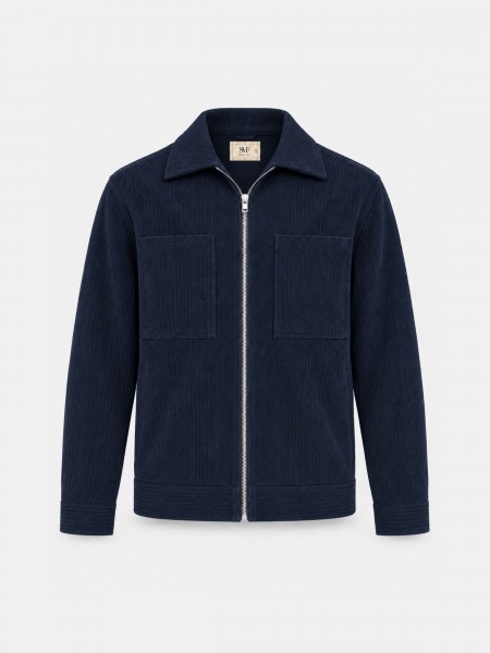Corduroy effect coat