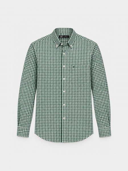Regular fit plaid shirt