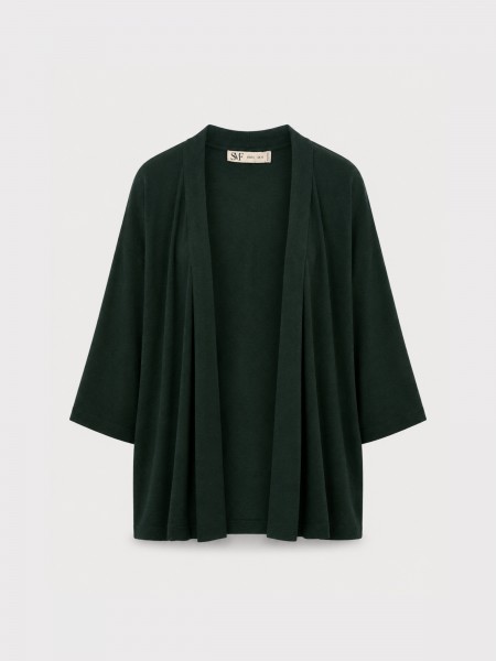 Open knit jacket