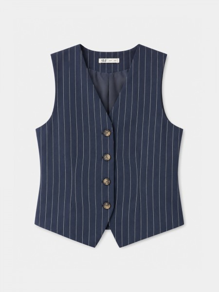 Striped vest